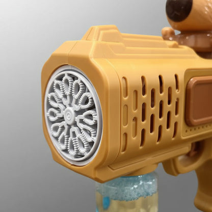 Pistola De Burbujas Café Diseño Capibara Lanza Burbujas