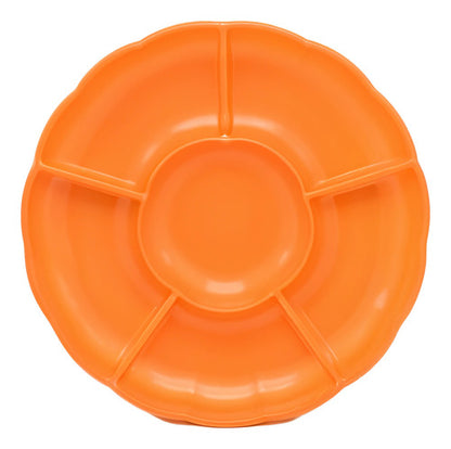 Pack 3 Bandejas Cumpleaños Picoteo Color Naranja 30x30cm