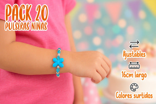 Pack 20 Pulseras Niñas Juguetes De Sorpresa Cumpleaños