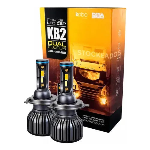 Kit Turbo Led Kb2 Dual H4 H7 H11 9005 9006 30.000lm 12v -24v