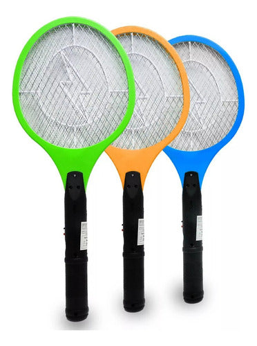 Raqueta Mata Moscas Eléctrico A Pilas Aa Matamosquito Zancudo
