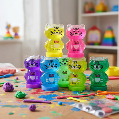 Pack 24 Slime Diseño Tigre Colores Surtidos Juguete Niños