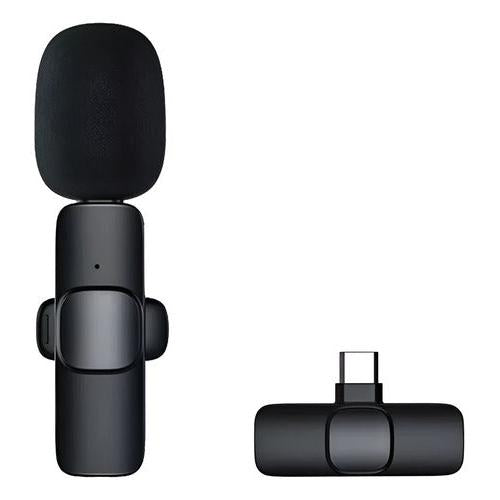 Micrófono Lavalier Solapa Inalámbrico Tipo C Para Celular