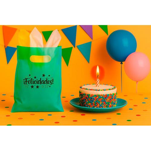 Pack 50 Bolsas De Cumpleaños Felicidades 20x30 Cm