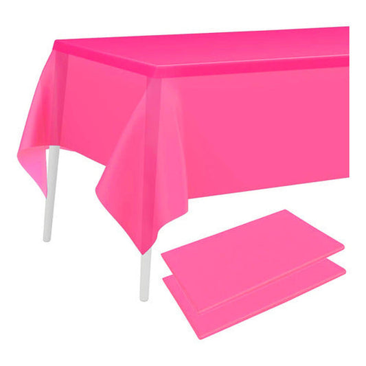 Mantel Plastico 137x274cm Color Fucsia Para Cumpleaños