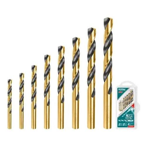 Kit Set Juego Brocas Para Metal 8 Piezas Total Tacsd0801