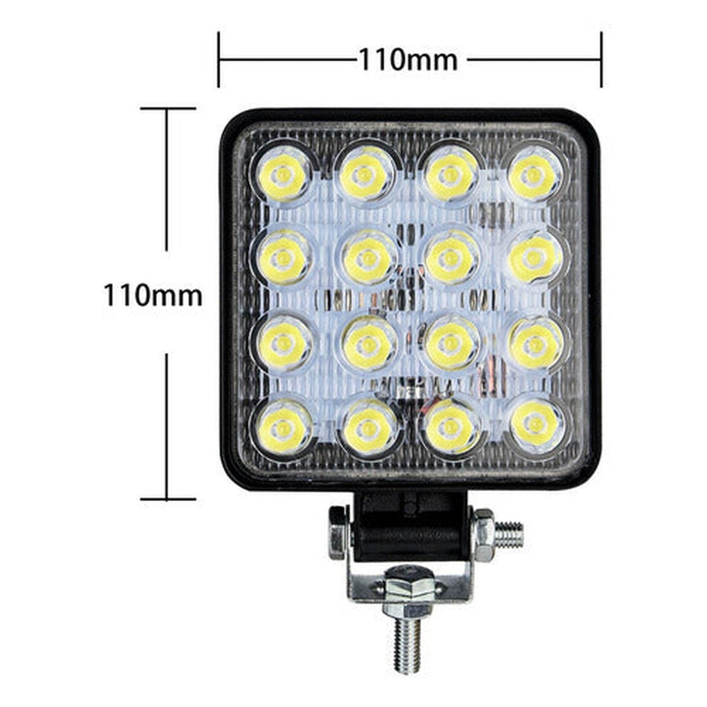 Foco Faenero 16 Led Neblinero Slim 9v-36v 48w Camión Jeep