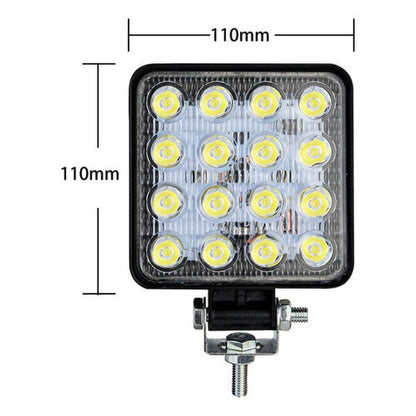Foco Faenero 16 Led Neblinero Slim 9v-36v 48w Camión Jeep