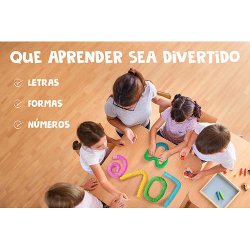 Pack 6 Tubos Pop It Sensoriales Antiestrés – Juguete para Cumpleaños