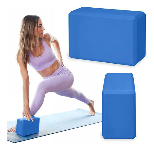 Ladrillo Bloque Yoga Goma Eva Pilates Fitness Colores