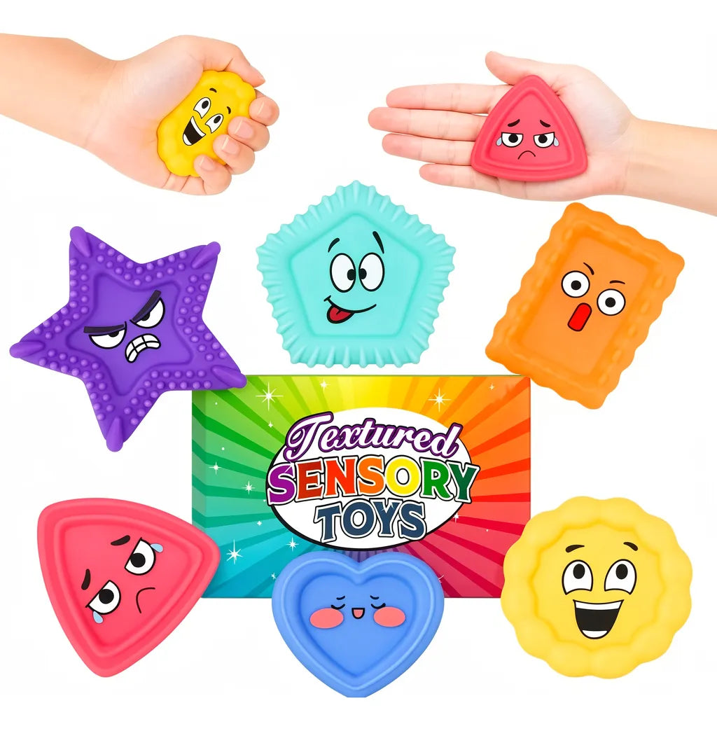 Piedras Sensoriales Figuras Texturas Antiestrés Emociones