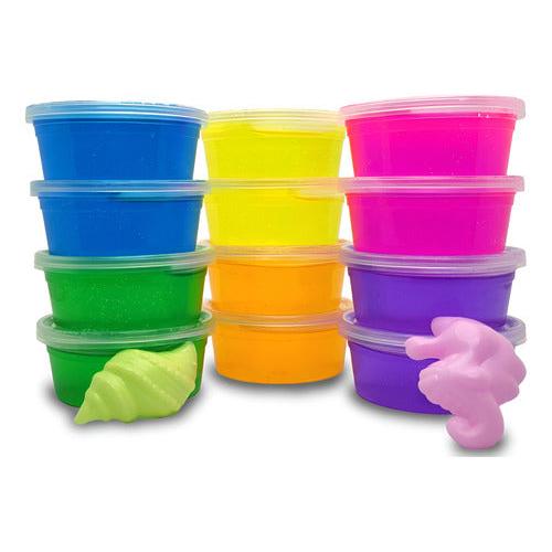 Pack 12 Slime Colores - Juguete Sorpresa Cumpleaños