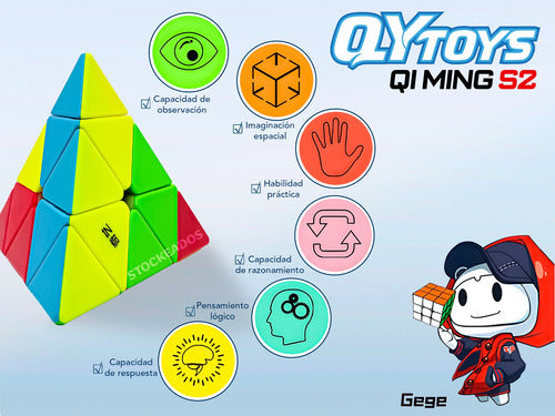 Pyraminx Ms Qiyi Magnético Cubo Rubik Super Velocidad