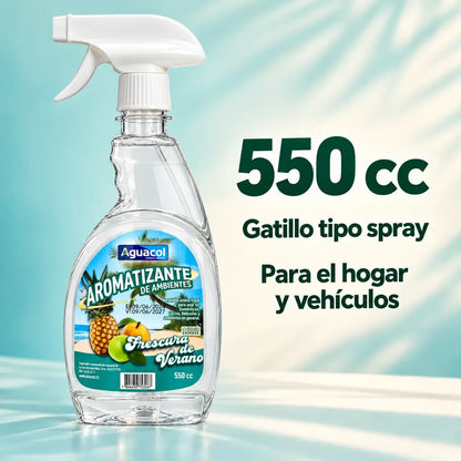 Aromatizante De Auto Ambientes Aguacol Frescura De Verano Verde Frescura De Verano
