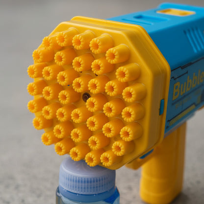 Pistola De Burbujas Lanza Burbujas Celeste Con Amarillo