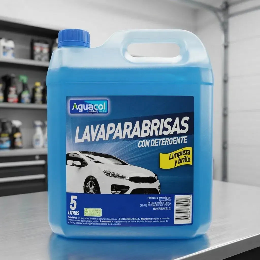 Liquido Limpiaparabrisas Con Detergente 5 Litros Aguacol