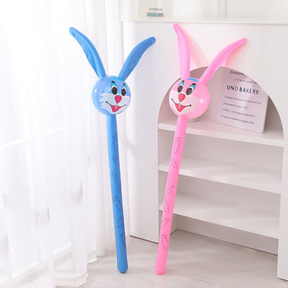 Juguete Inflable Conejo 110cm Celeste Rosado Niños