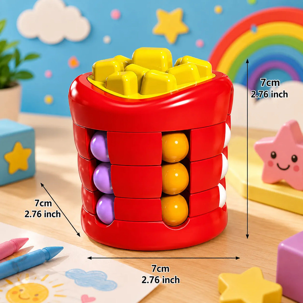 Juguete Sensorial Papas Fritas Spinner Puzzle Antiestres Papas Fritas
