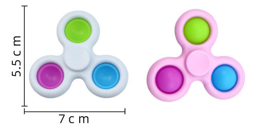 Pack 10 Spinner Pop It Antiestrés - Sorpresa Cumpleaños