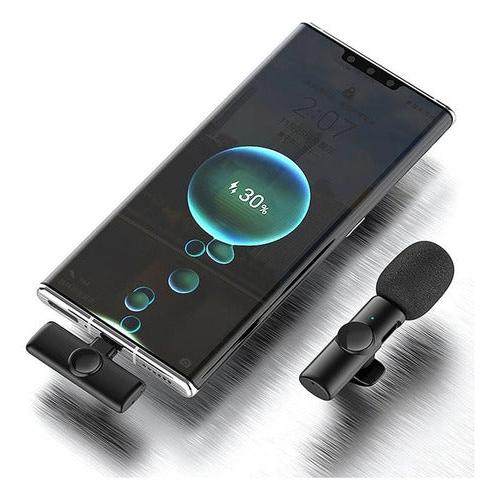 Micrófono Lavalier Solapa Inalámbrico Tipo C Para Celular