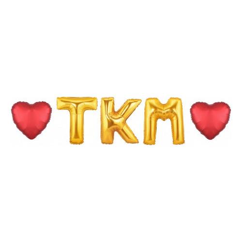 Globos San Valentín Globos Metalizados Tkm + Corazones