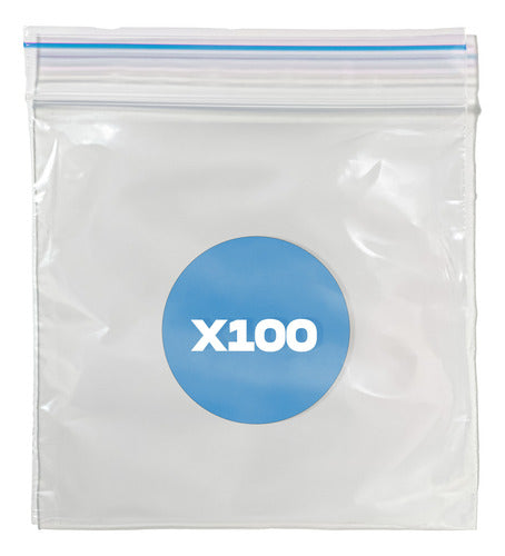 100 Bolsa Hermética Transparente Resellable 18x20 Cm (1 Kg)