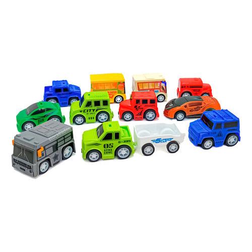 Pack 12 Autitos A Fricción - Juguete Sorpresa Cumpleaños