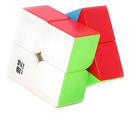 Cubo Mágico 2x2 Qiyi Qidi Color Negro Ideal Para Principiantes Stickerless