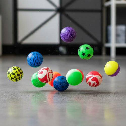 Pack 25 Pelotas Saltarinas 30mm Juguete Sorpresa Cumpleaños