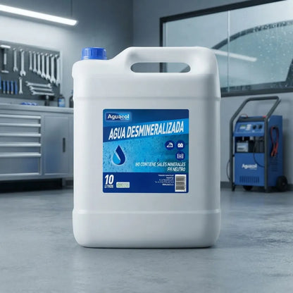 Agua Desmineralizada Aguacol De 10 Litros Blanco Blanco