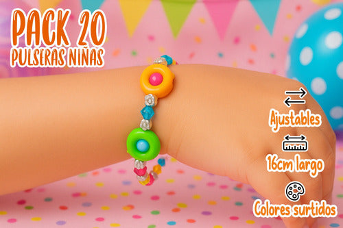 Pack 20 Pulseras Niñas Juguetes De Sorpresa Cumpleaños