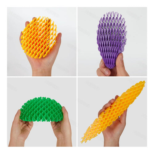 Pack 6 Gusanos Juguete Sensorial Antiestres Tdah