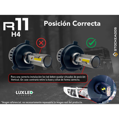 Kit Turbo Led R11 H1 H3 H4 H7 H11 H13 H27 9005 9006 24000lm