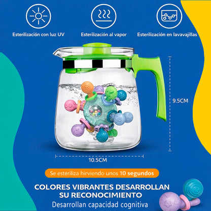 Juguete Sonajero Sensorial Para Guagua Bebe Montessori