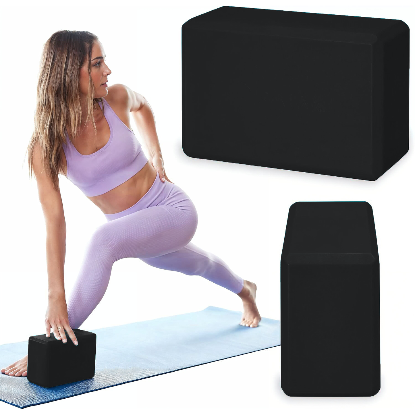 Ladrillo Bloque Yoga Goma Eva Pilates Fitness Colores