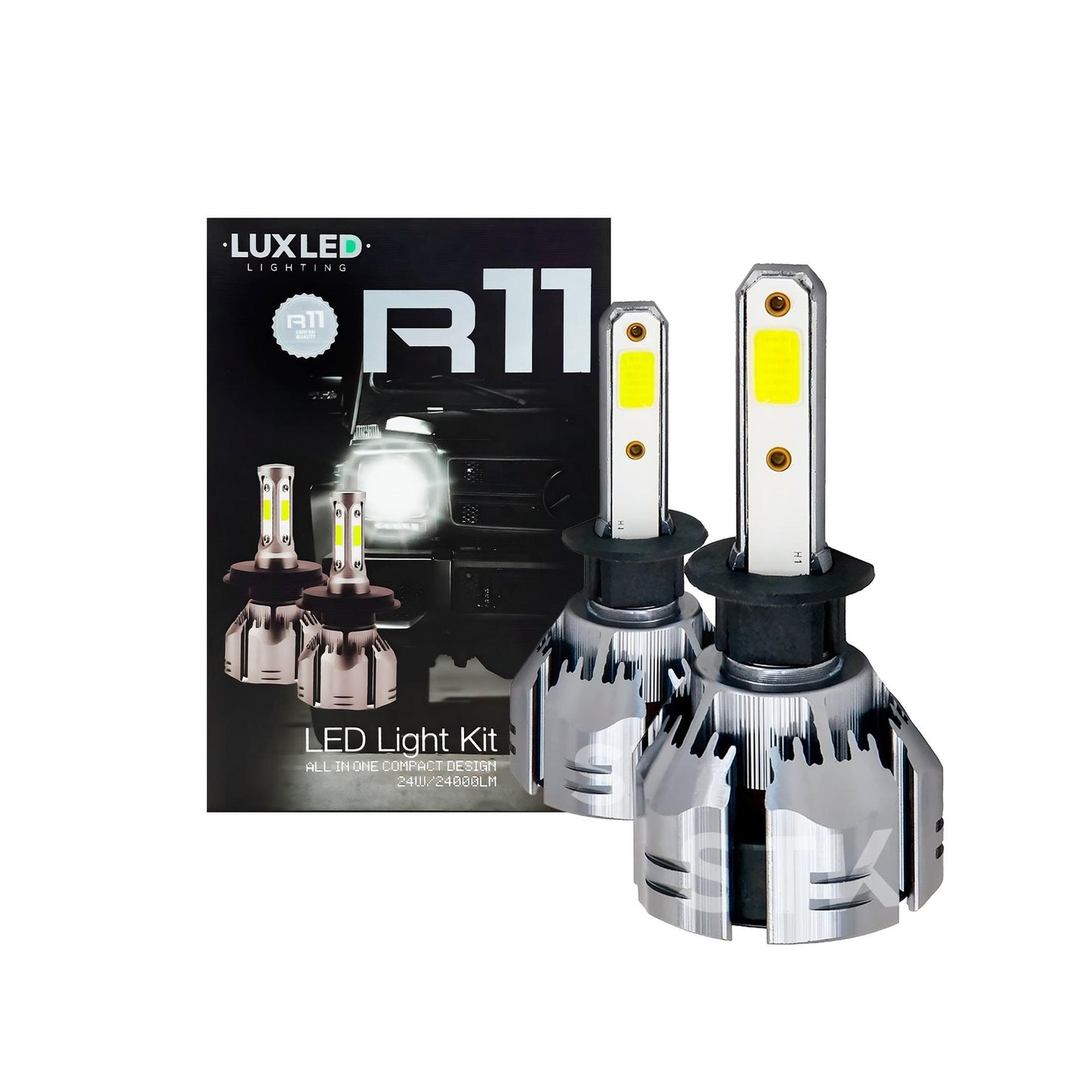 Kit Turbo Led R11 H1 H3 H4 H7 H11 H13 H27 9005 9006 24000lm