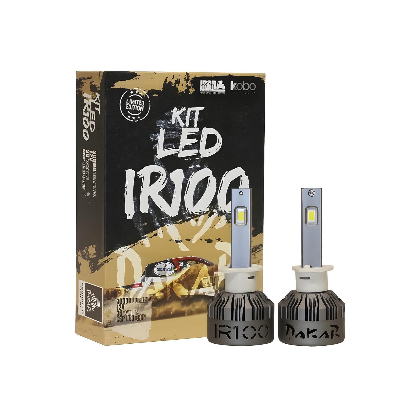 Kit Luces Led Ir100 Dakar H1 H4 H7 H11 9005 9006 45000lm 55w