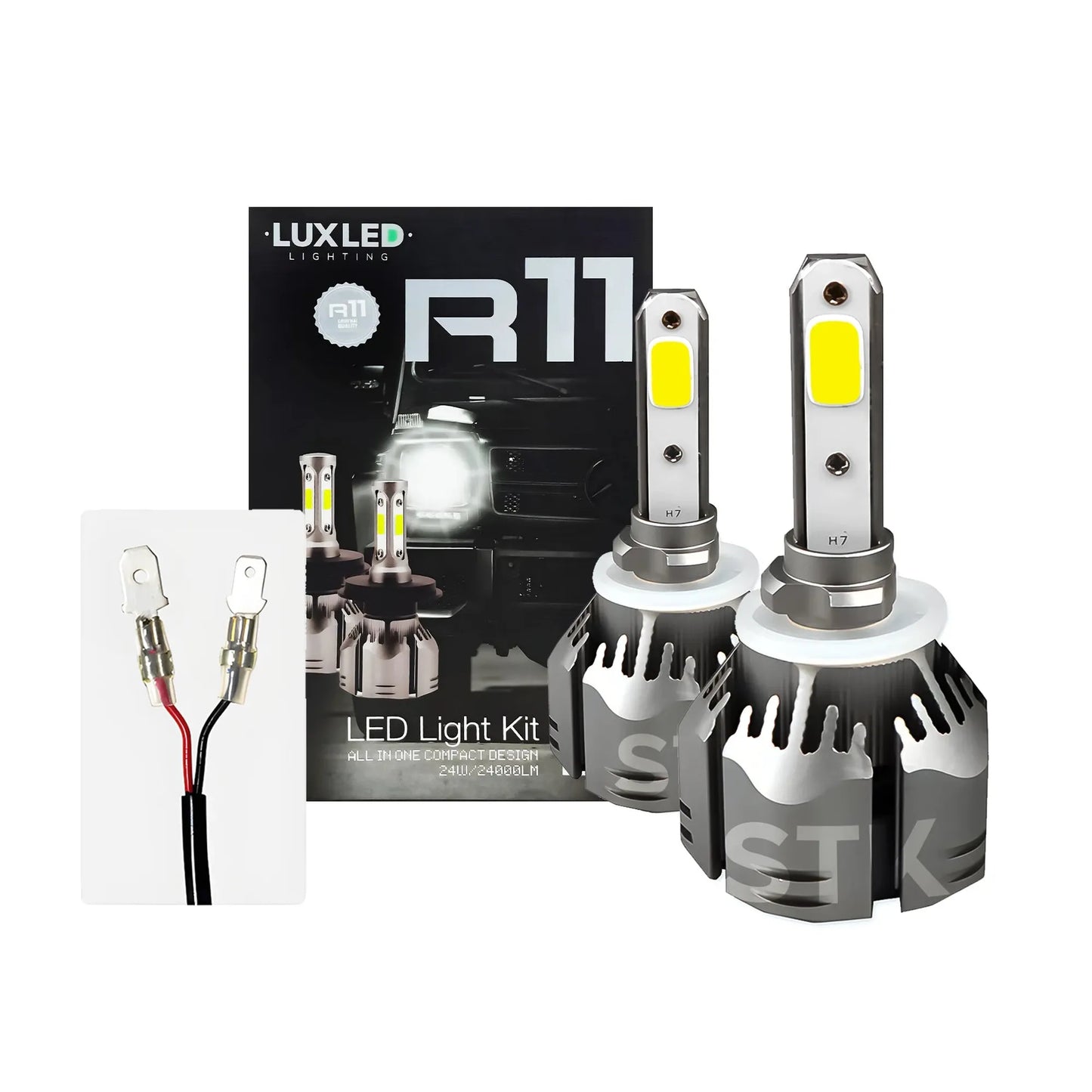 Kit Turbo Led R11 H1 H3 H4 H7 H11 H13 H27 9005 9006 24000lm