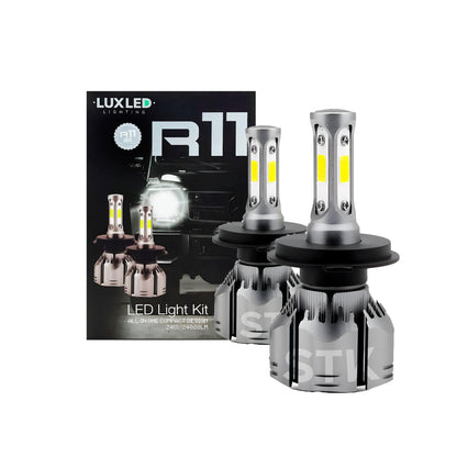 Kit Turbo Led R11 H1 H3 H4 H7 H11 H13 H27 9005 9006 24000lm
