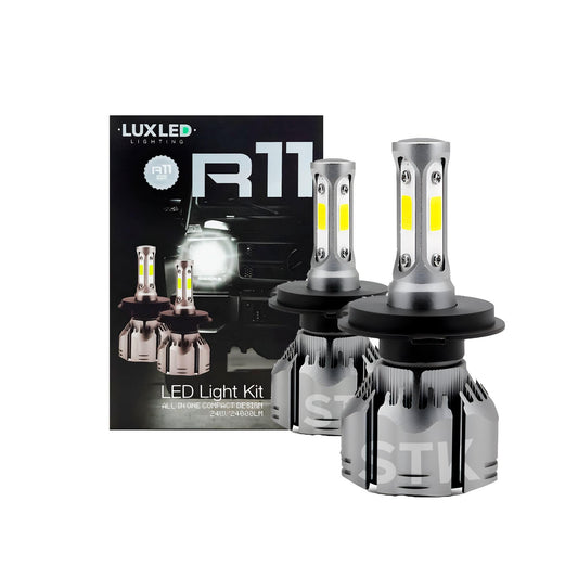 Kit Turbo Led R11 H1 H3 H4 H7 H11 H13 H27 9005 9006 24000lm