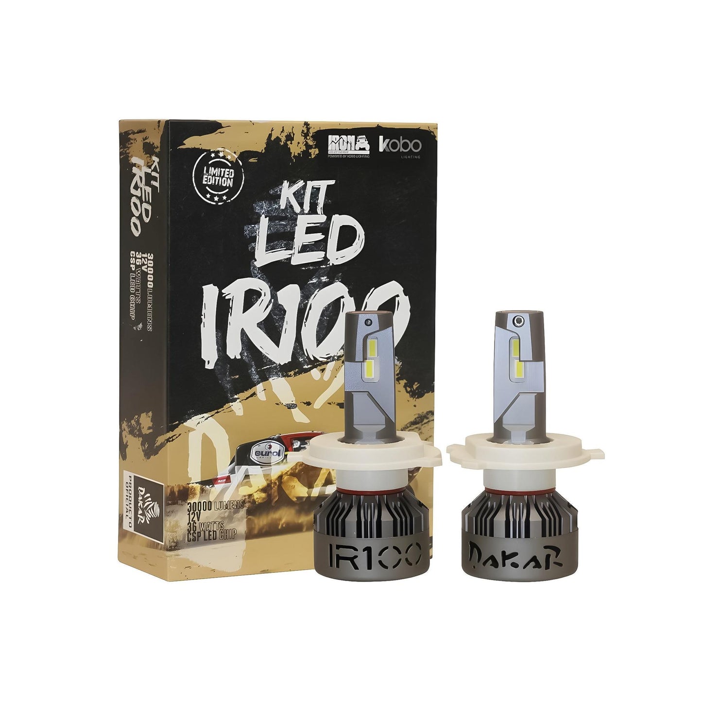 Kit Luces Led Ir100 Dakar H1 H4 H7 H11 9005 9006 45000lm 55w
