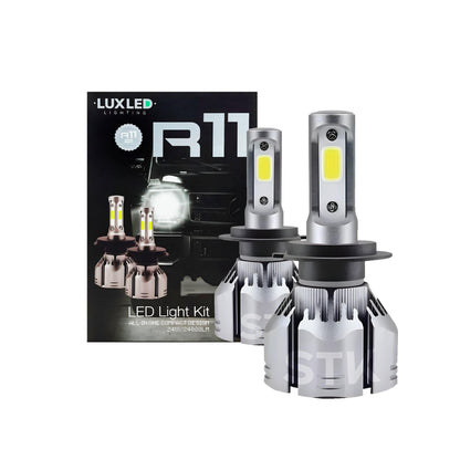 Kit Turbo Led R11 H1 H3 H4 H7 H11 H13 H27 9005 9006 24000lm