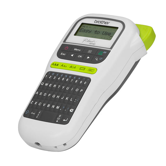 Rotuladora Brother PT-H110 P-Touch Etiquetadora Portátil Compatible Cintas TZe | Blanca