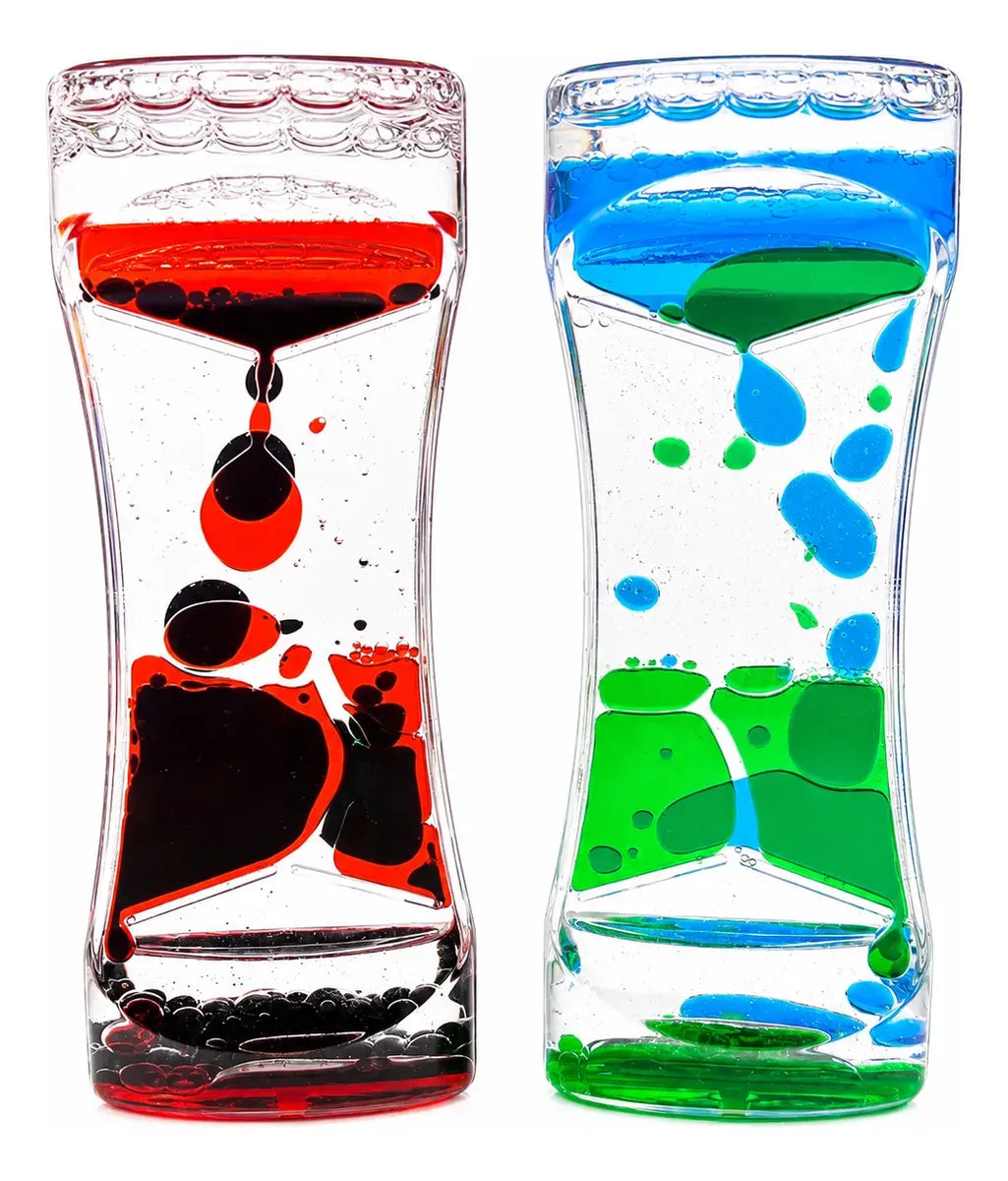 Reloj sensorial líquido de gotas de colores antiestrés para niños y adultos
