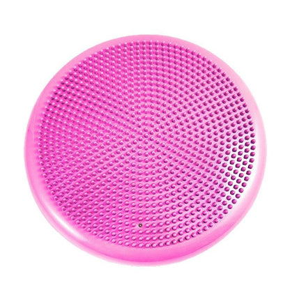 Cojin Yoga Sensorial Propioceptivo Tea Color Rosado + Inflador